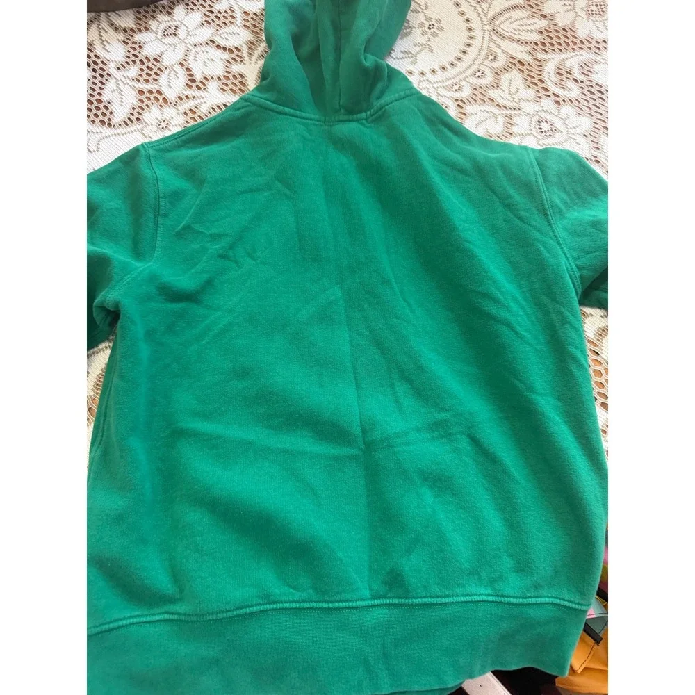 Polo Ralph Lauren Kids Green Colorblock Full Zip Hoodie Sweatshirt Size L 14-16